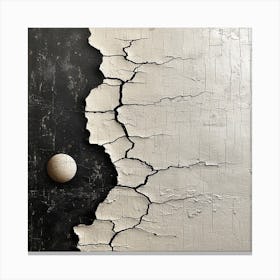 Cracks In The Wall Canvas Print