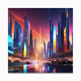 Futuristic City 163 Canvas Print