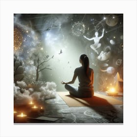 Meditating Woman 1 Canvas Print