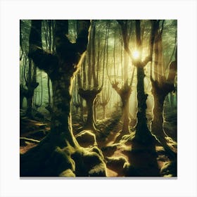 Mossy Forest 3 Canvas Print