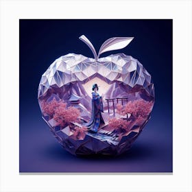 Apple Art Canvas Print