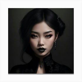Asian Gothic Grace Canvas Print