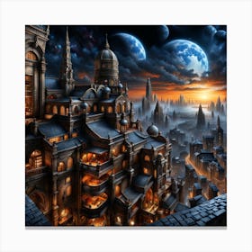 Fantasy City 29 Canvas Print