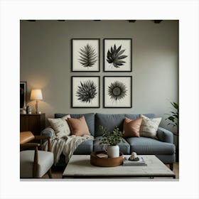 Modern Living Room 2 Canvas Print