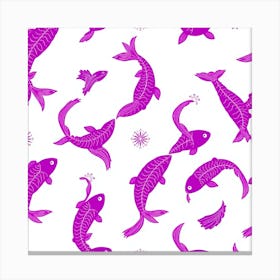 Koi Fish Pattern 4 Canvas Print