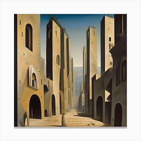 The Metaphysical Stone City Canvas Print