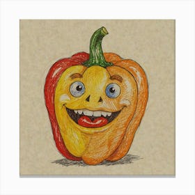 Happy Pepper 4 Canvas Print