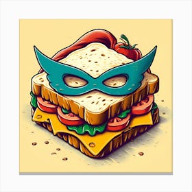 Superhero Sandwich 1 Canvas Print