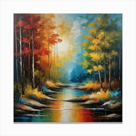 Autumn In The Forest Canvas Print