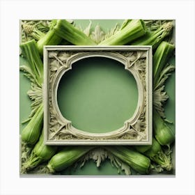 Frame Of Celery Canvas Print