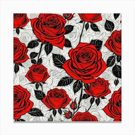 Red Roses 7 Canvas Print