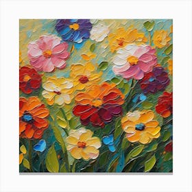 Colorful Flowers 16 Canvas Print