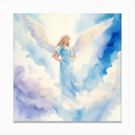 Angel In The Sky Canvas Print