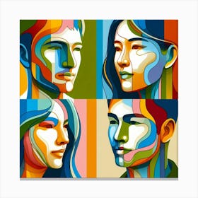 Portrait Of A Group Of People Canvas Print