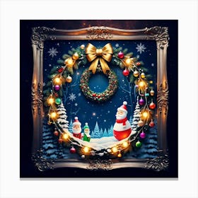 Christmas Wreath Canvas Print