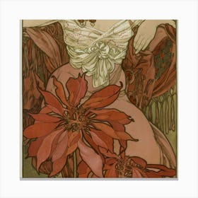 Poinsettia Canvas Print