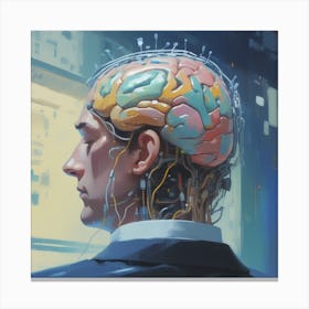 Man With A Brain 1 Canvas Print