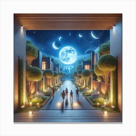 Moonlit Night Canvas Print