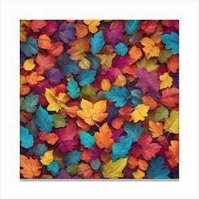 Colorful Leaves Canvas Print