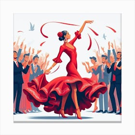 Flamenco Dancer 1 Canvas Print