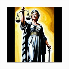 Dianne Wiest's Lady Justice Canvas Print