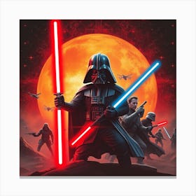 Star Wars The Force Awakens 4 Canvas Print