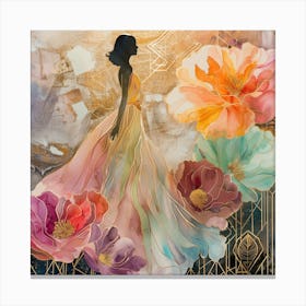 Lady In A Dress 1 Canvas Print