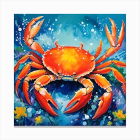 RED CRAB Canvas Print