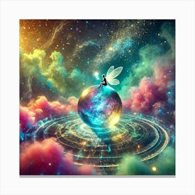 Fairy In Space 1 Canvas Print