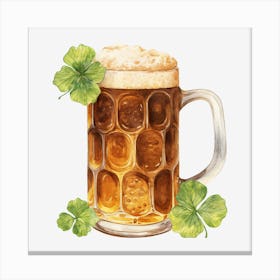 St Patrick'S Day Beer 5 Canvas Print