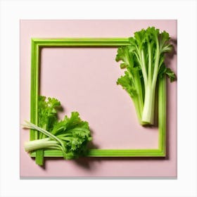 Frame Of Celery 5 Canvas Print