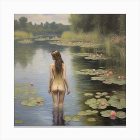 Skinny Dipping #4 Canvas Print