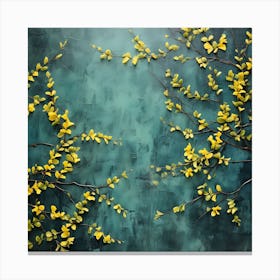 Forsythia Tree Canvas Print