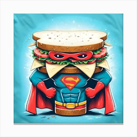 Superman Sandwich 1 Canvas Print