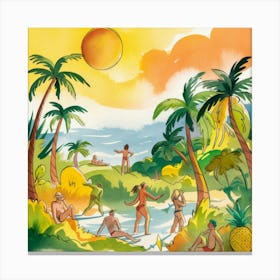 Tropical Delight Canvas Print