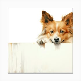 Corgi Dog 1 Canvas Print