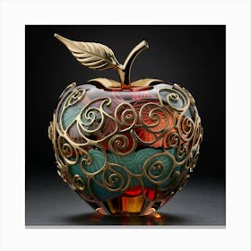 The glass apple an intricate design that adds to its exquisite appeal. 17 Canvas Print