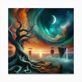 Tree In The Sky Canvas Print