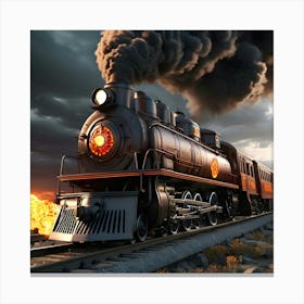 Train To Hell 5 Canvas Print