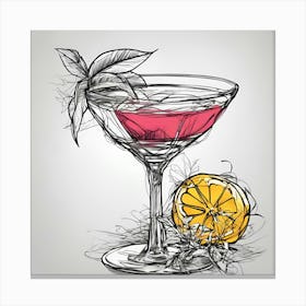 Cocktail In A Glass 7 Canvas Print