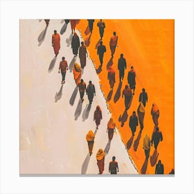 People Walking 3 Canvas Print