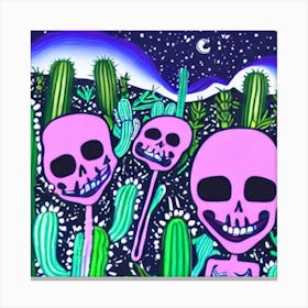Skeletons In The Desert 1 Canvas Print