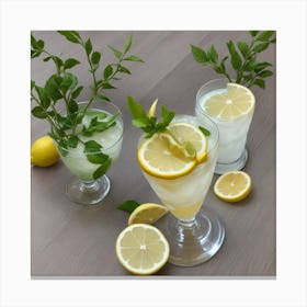 Lemon Drink Canvas Print