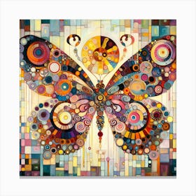 Ornate Butterfly Abstract II Canvas Print