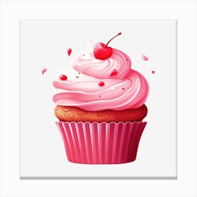 Cupcake With Cherry 11 Canvas Print