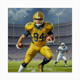 Speed and Strength Football Athlete Mid-Play Toile