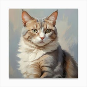 Portrait Of A Cat Canvas Print