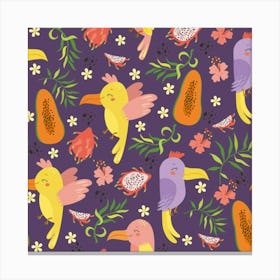 Tropical Birds Canvas Print