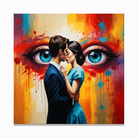 'The Kiss' Canvas Print