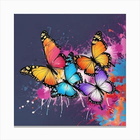 Colorful Butterflies 111 Canvas Print